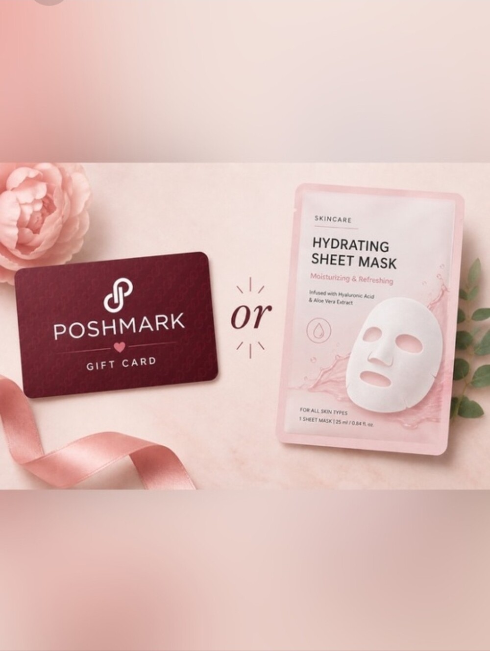 $25 Poshmark Gift Card Or Random Face Mask (Must Be Present To Choose)